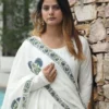 Negchar Blue Buta Anarkali Set of 3 by Urban India Trends