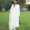 Negchar White Tire Anarkali set Set of 3