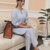 Negchar Striped Linen Kurta with Parallel Pajama Set