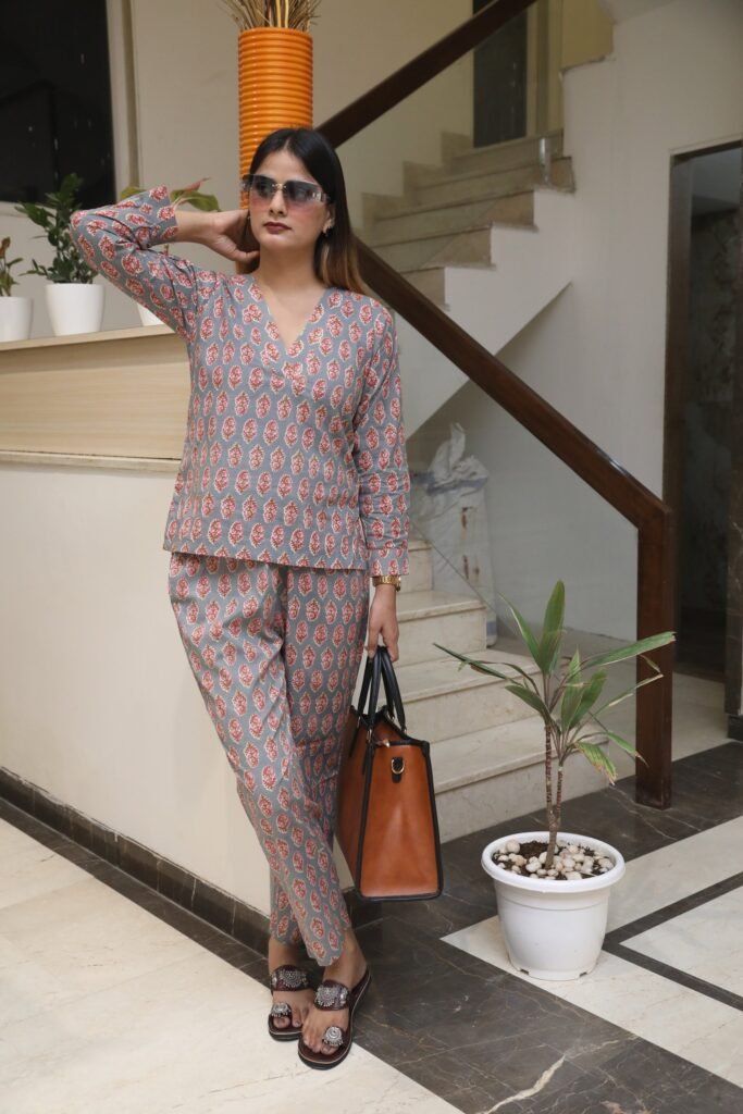 BD9A2329-_1 (1) Negchar- Dark Grey HBB Print co.ord Set of 2